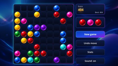 A game in progress on the 9 by 9 board