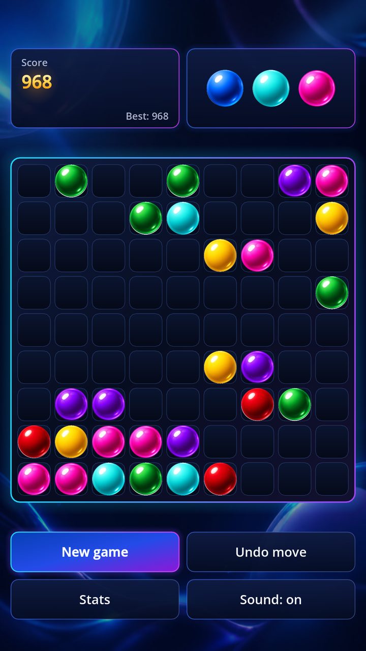 Color Lines running in portrait on a phone